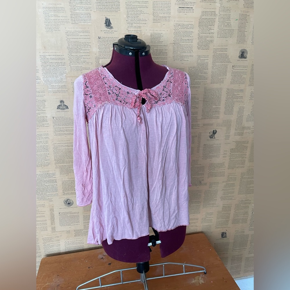 Cotton and Lace Top